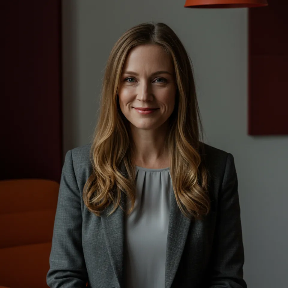 Smiling businesswoman portrait